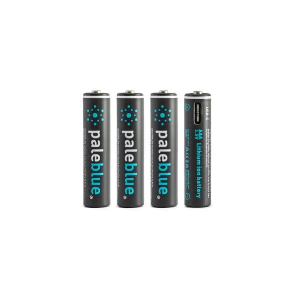 Paleblue Lithium Ion Rechargeable AAA Batteries- 4Pk